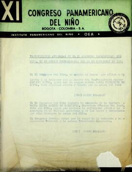 Proposiciones presentadas en las distintas sesiones