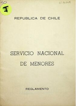 Chile. Servicio Nacional de Menores. Reglamento